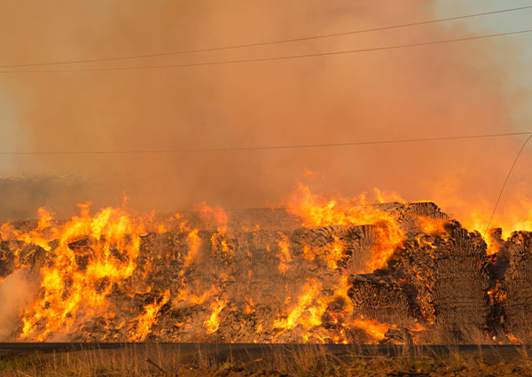 Farm insurance 101: What to do when your hay bales catch on fire